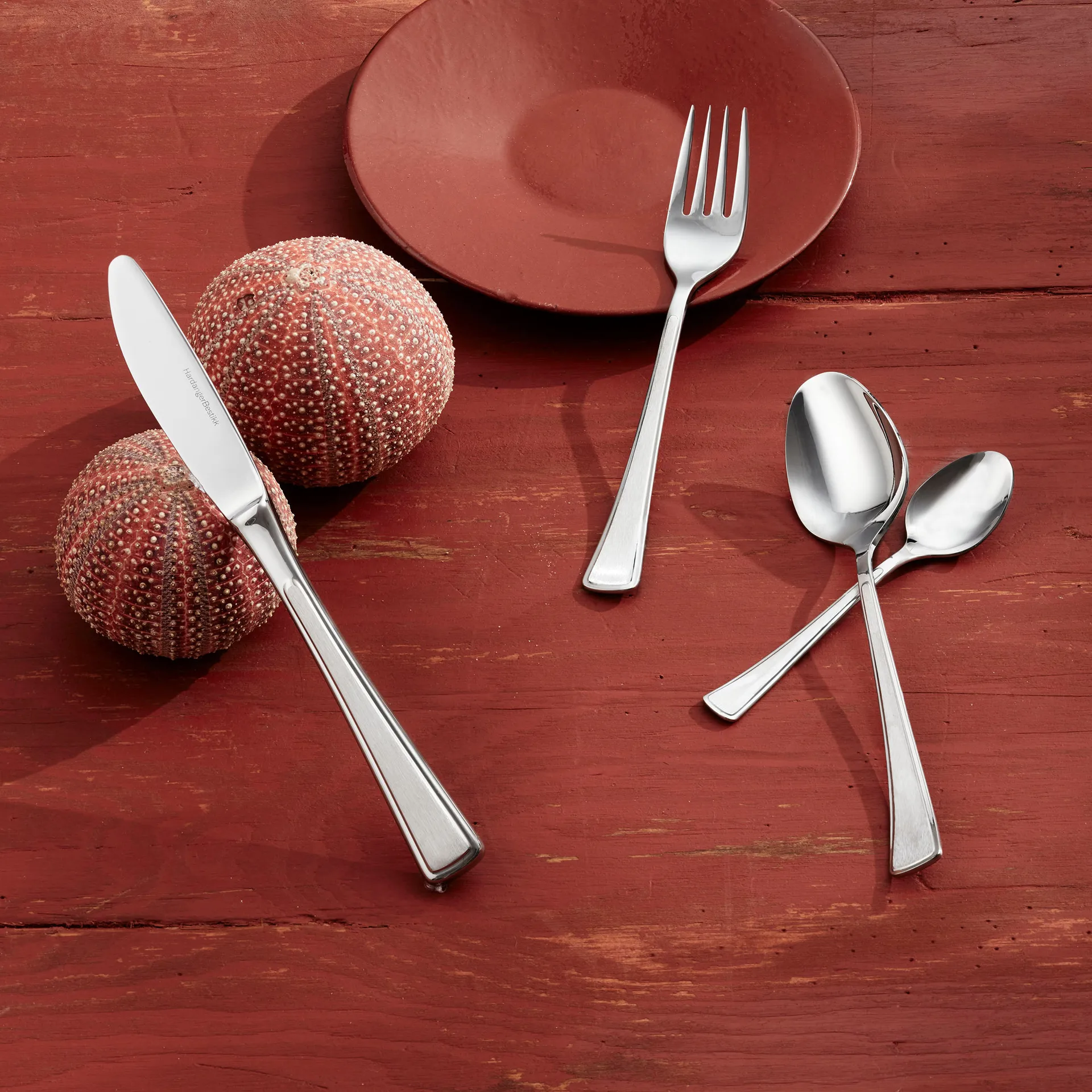 Ramona dessert spoon 4-pack, stainless steel Hardanger Bestikk