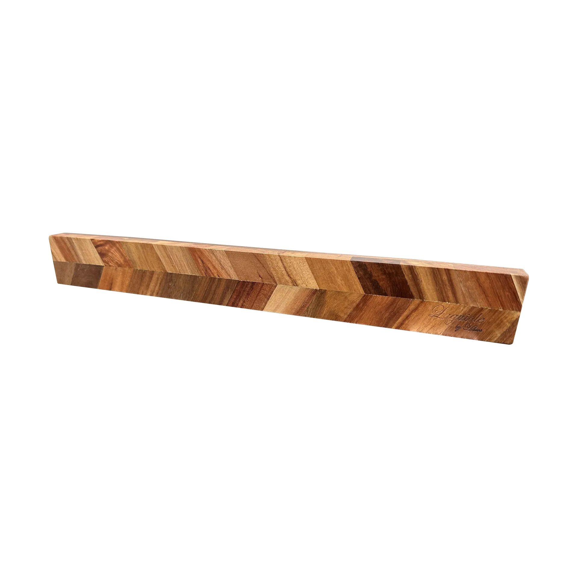 Laguiole by Hâws magnetic knife rack 40x5x2 cm, Acacia wood Herringbone style Hâws