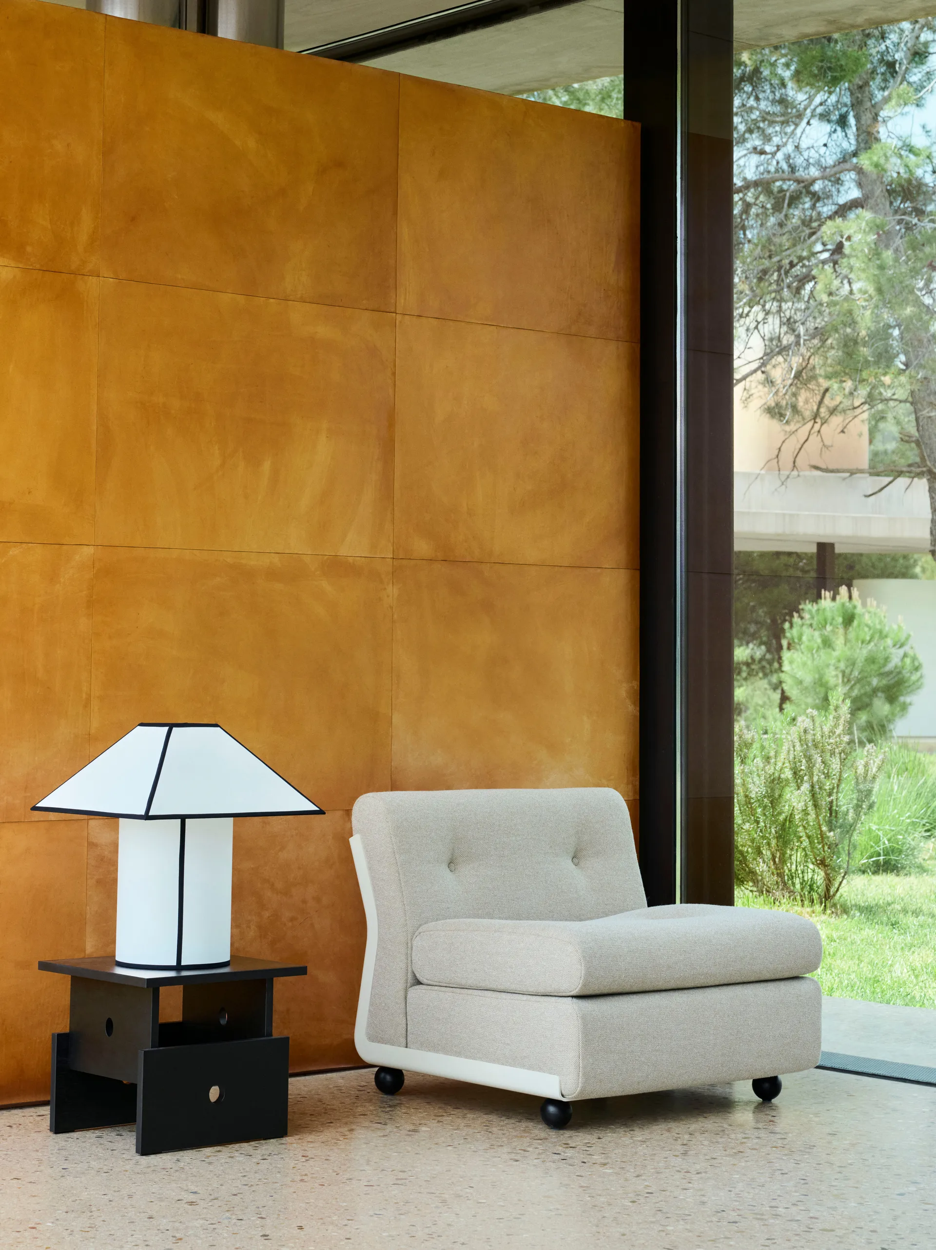 Amanta sofa module, Cream beige-story 102, 1-seater/armchair HAY