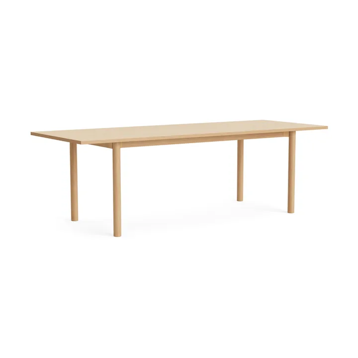 Annex Overhang dining table - Lacquered oak, 240x90 cm - HAY
