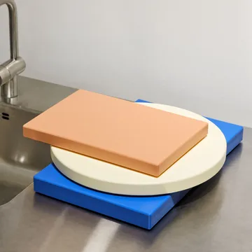 Chopping Board cutting board L Ø34 cm - off-white - HAY