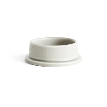 Column block candle holder small Ø10 cm - Light grey - HAY