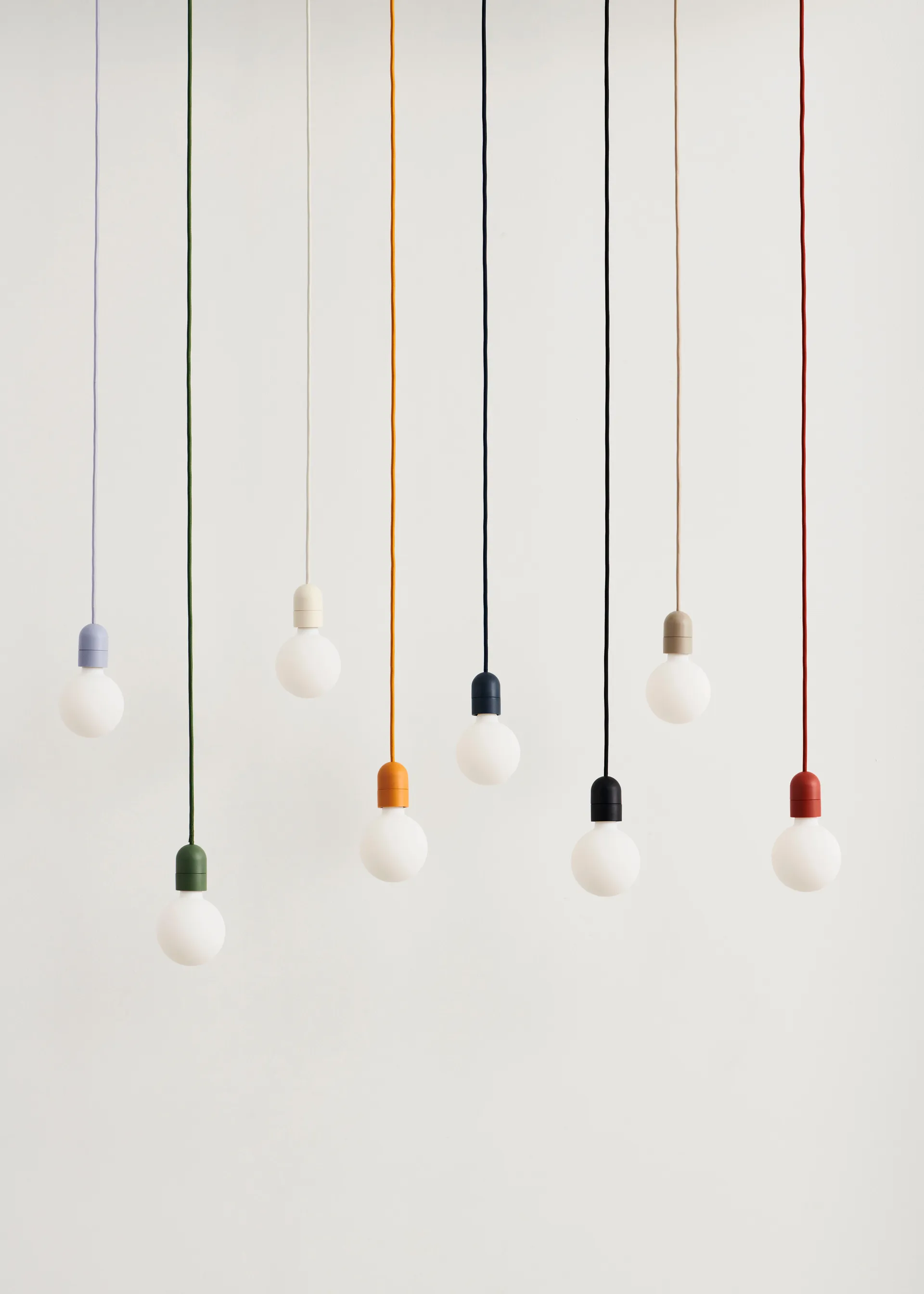 Common Pendant Cord set Ø12 cm, Clay white HAY