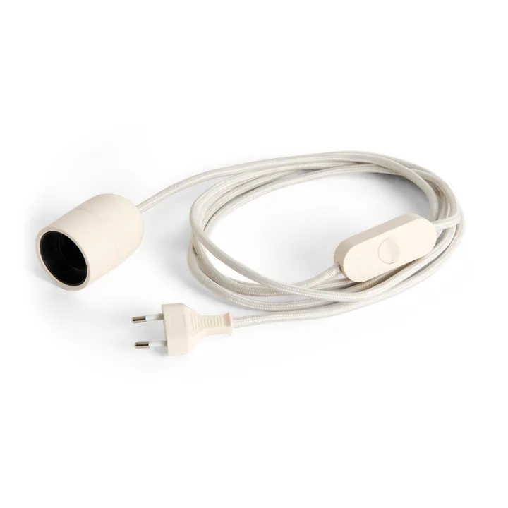 Common Table lamp cord 2,4 m - Clay white - HAY