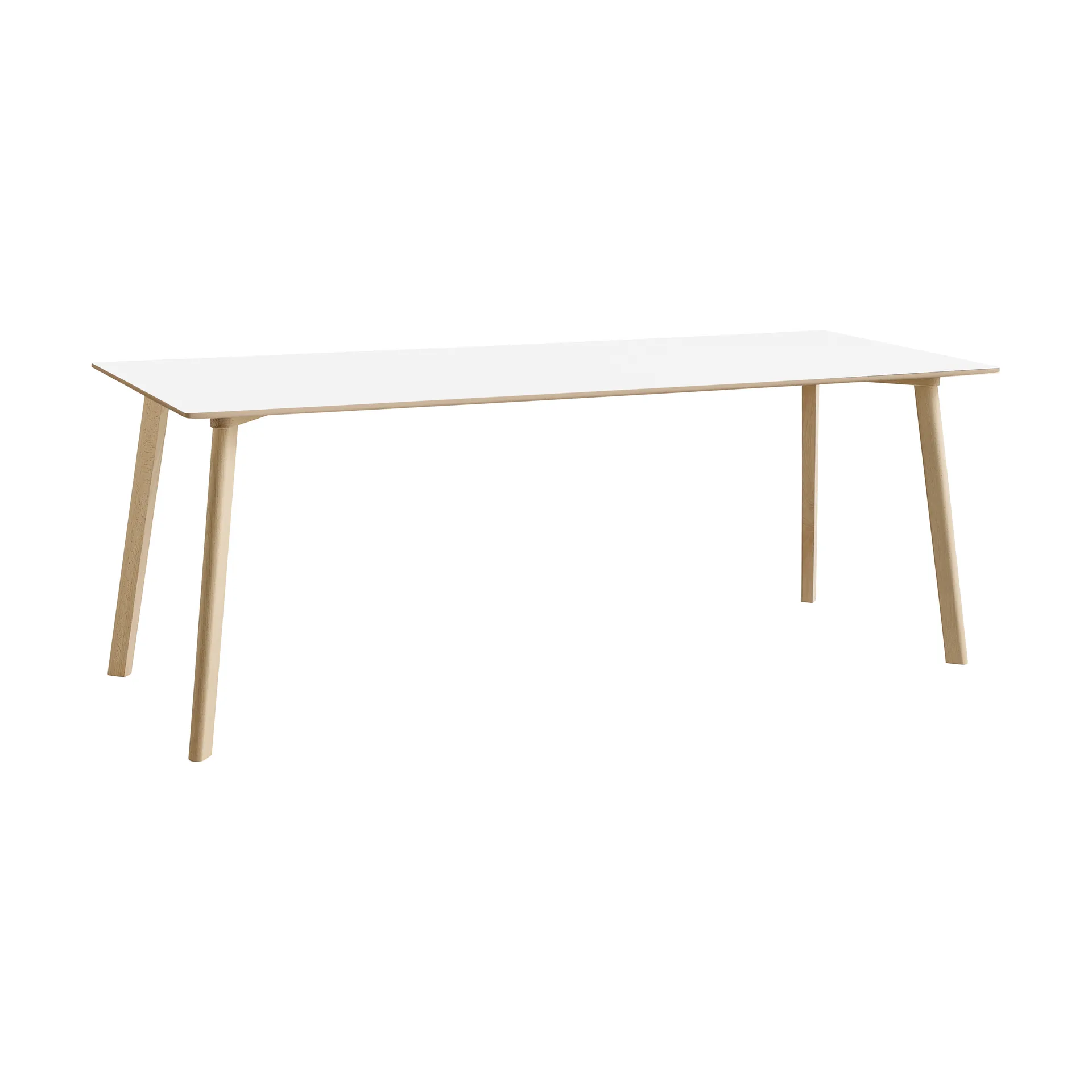 CPH210 Deux 2.0 table 75x200 cm, Pearl white-untreated beech HAY