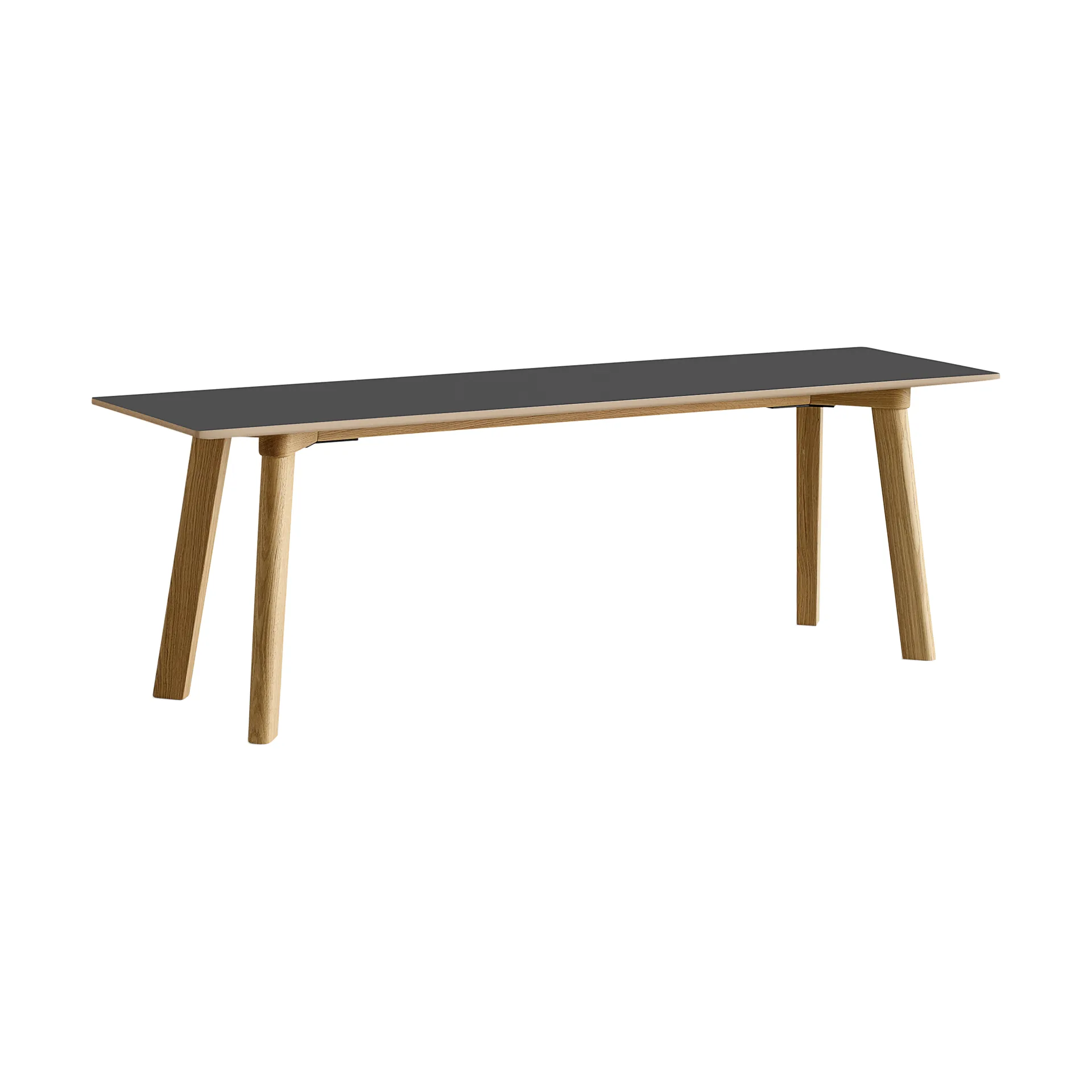 CPH215 Deux 2.0 bench 140 cm, Stone grey-lacquered oak HAY