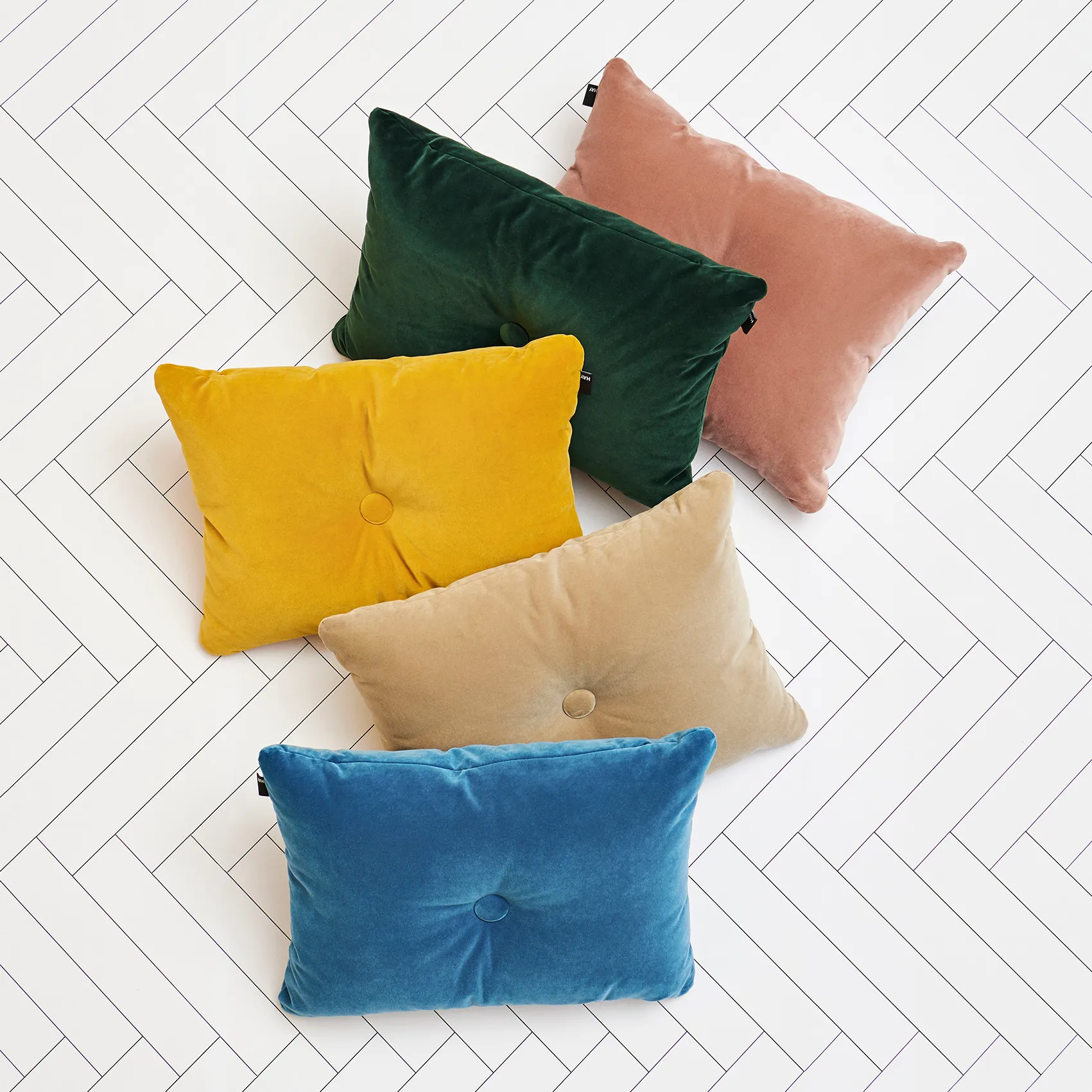 Dot Cushion Soft 1 Dot cushion 45x60 cm, dark green HAY