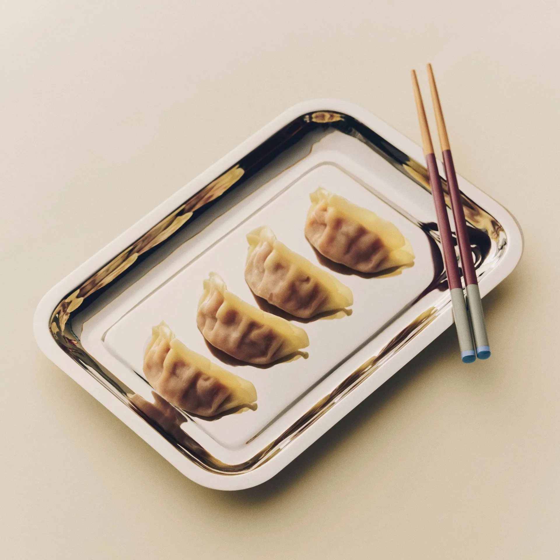 Essential Steel serving platter, Stainless steel rectangular small HAY