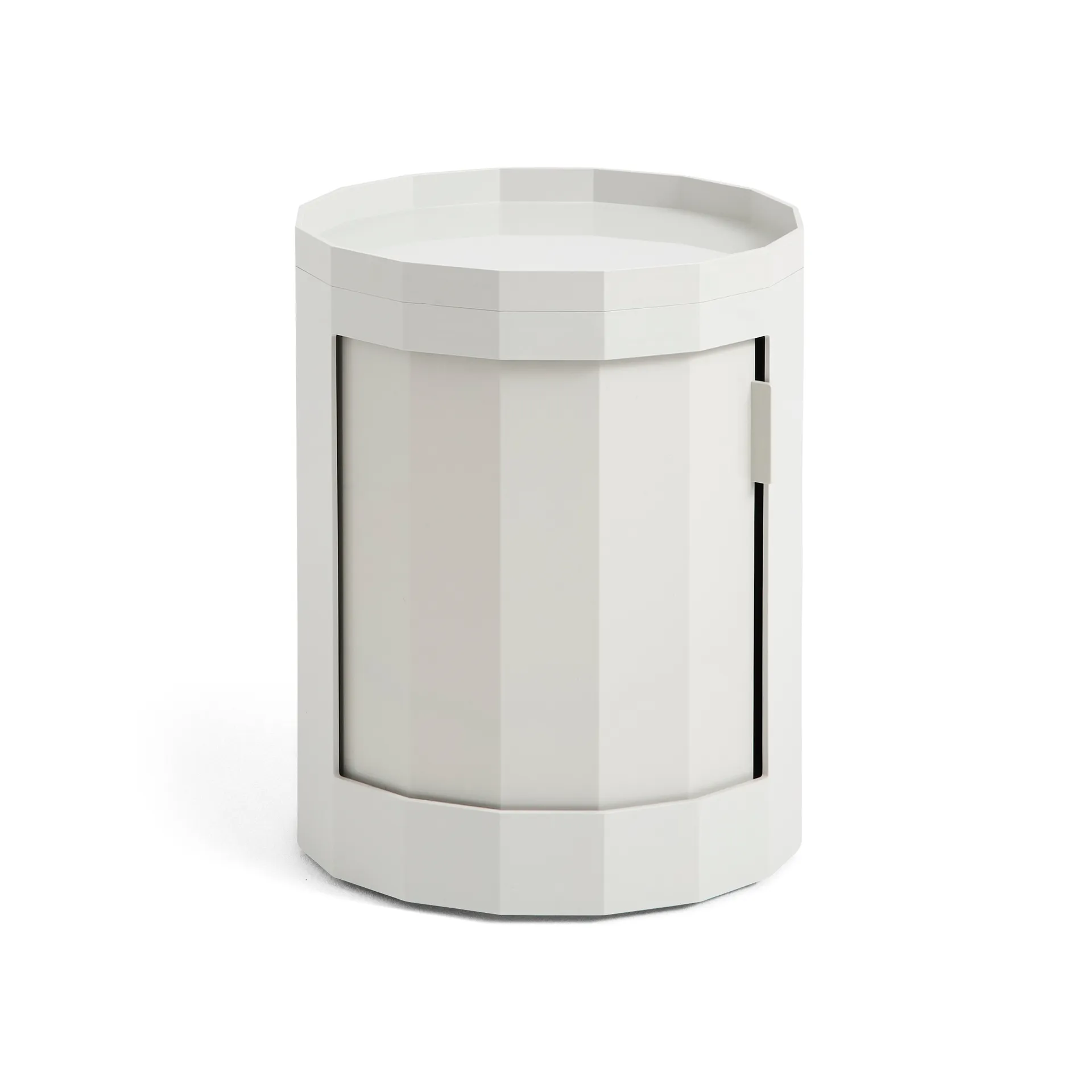Facet Cabinet 100 side table, Misty grey HAY