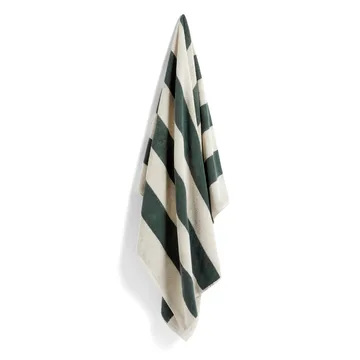Frotté Stripe bath towel 100x150 cm - dark green - HAY