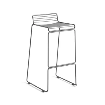 Hee High barstool 75 cm - Asphalt grey - HAY