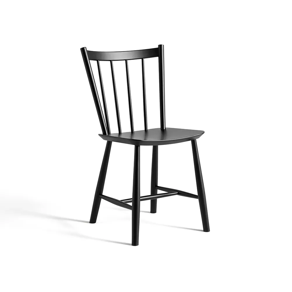 J41 chair, Black lacquered beech HAY