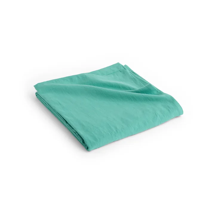 Linen throw 240x260 cm - Emerald green - HAY