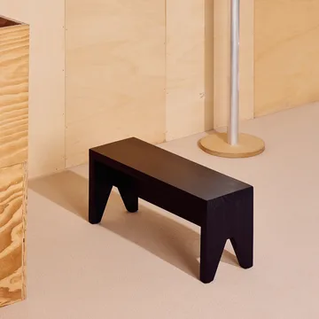 Manolito Long stool - Black, 60 cm - HAY