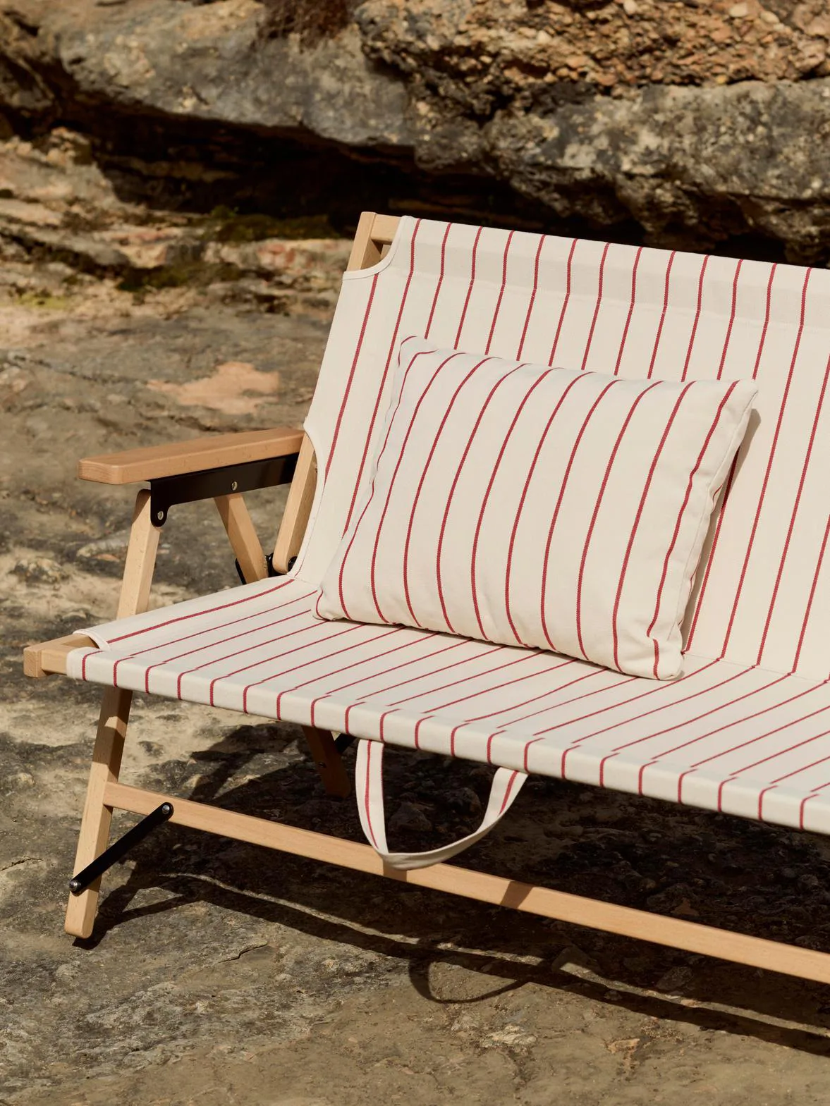 Outdoor Market cushion, Beige-red, 45x35 cm HAY