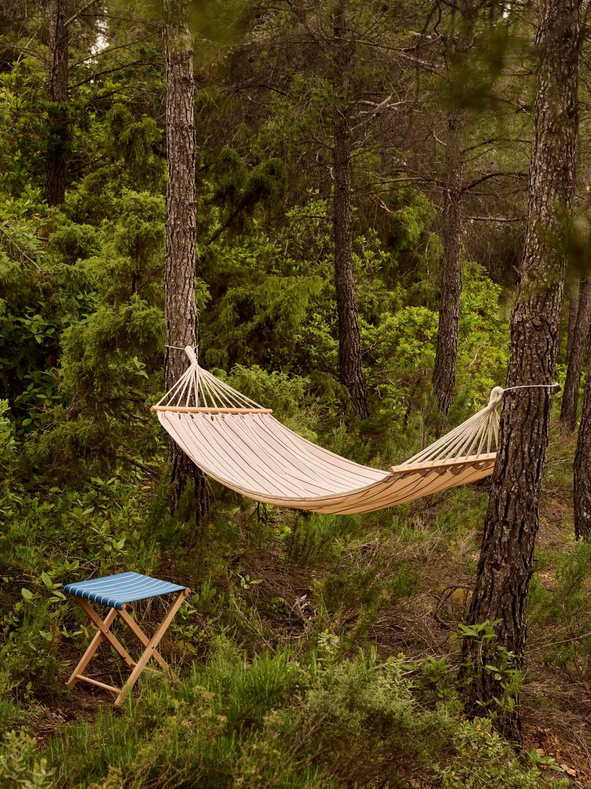 Outdoor Market hammock, Beige-red, 210x100 cm HAY