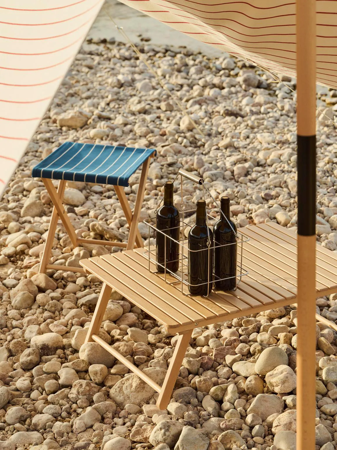 Outdoor Market sunshade, Beige-red, 200x240 cm HAY