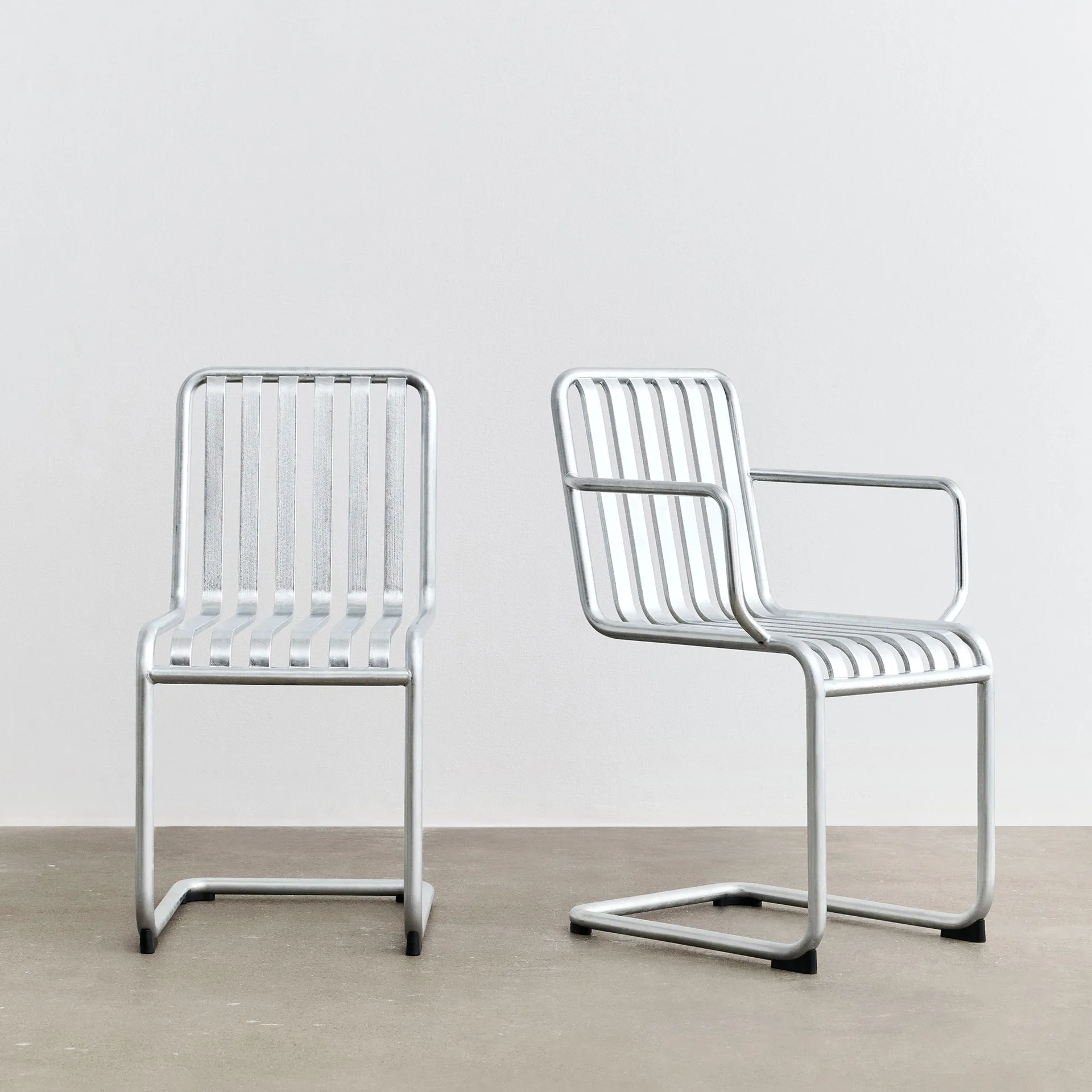 Palissade Cantilever armchair, Hot galvanised steel HAY
