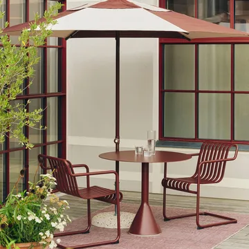 Palissade Cantilever Dining armchair - Iron red - HAY