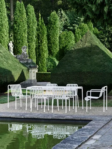 Palissade dining set 4 chairs 170x90 cm cream white - HAY