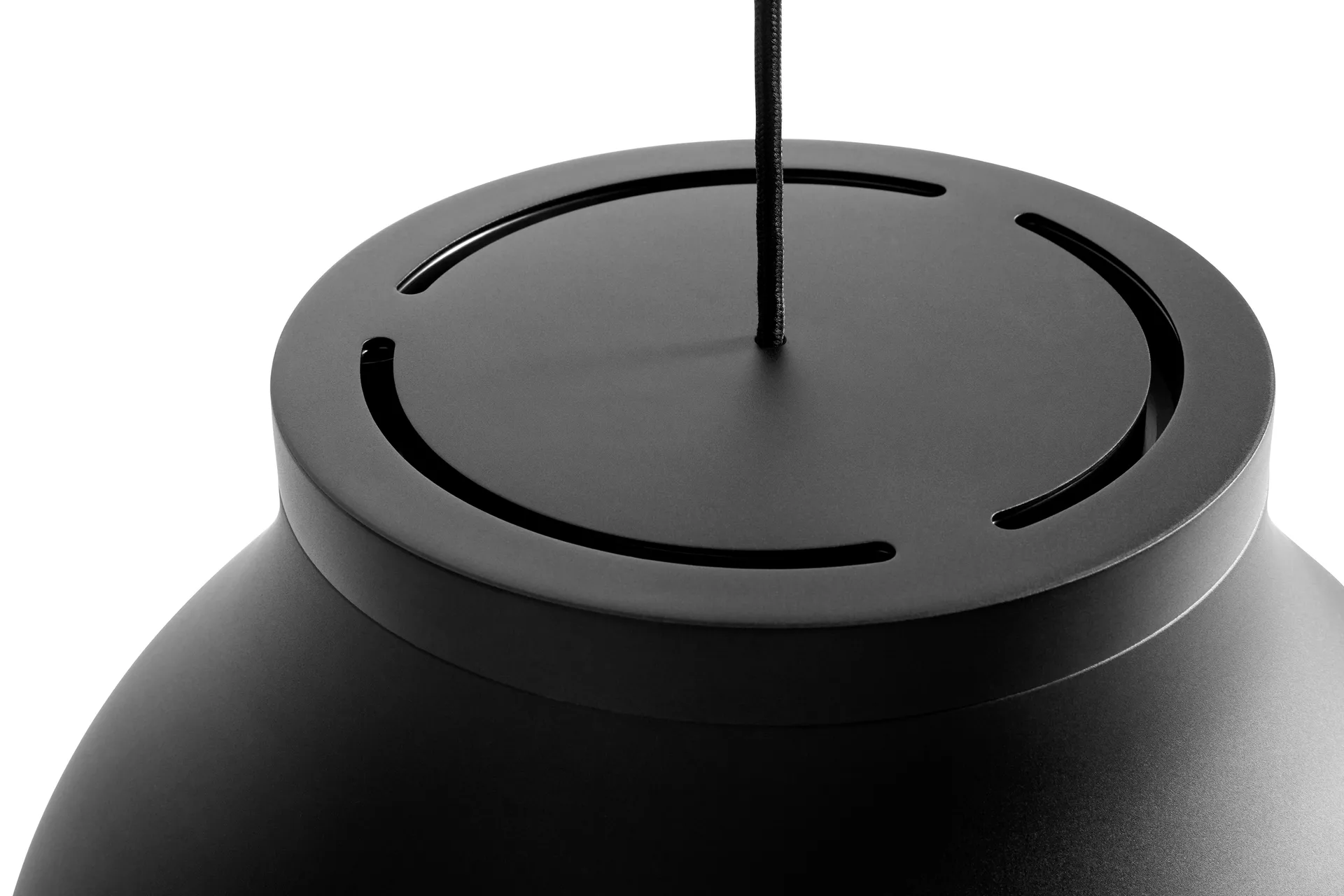 PC pendant lamp M Ø40 cm, Soft black HAY