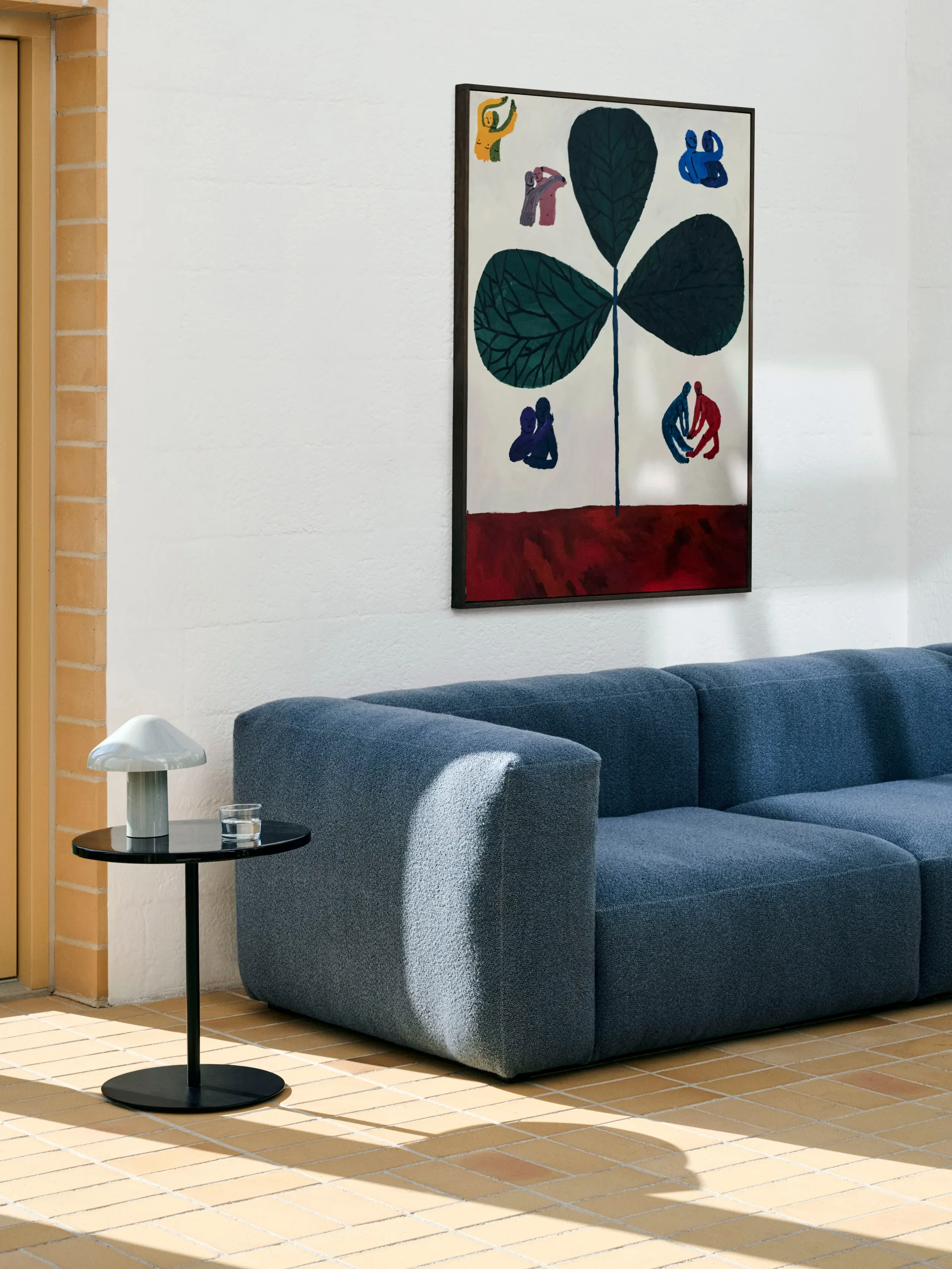 Pyro coffee table Ø45 cm, Black-black HAY