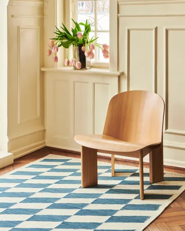 Shift Kelim rug 140x200 cm - Blue - HAY