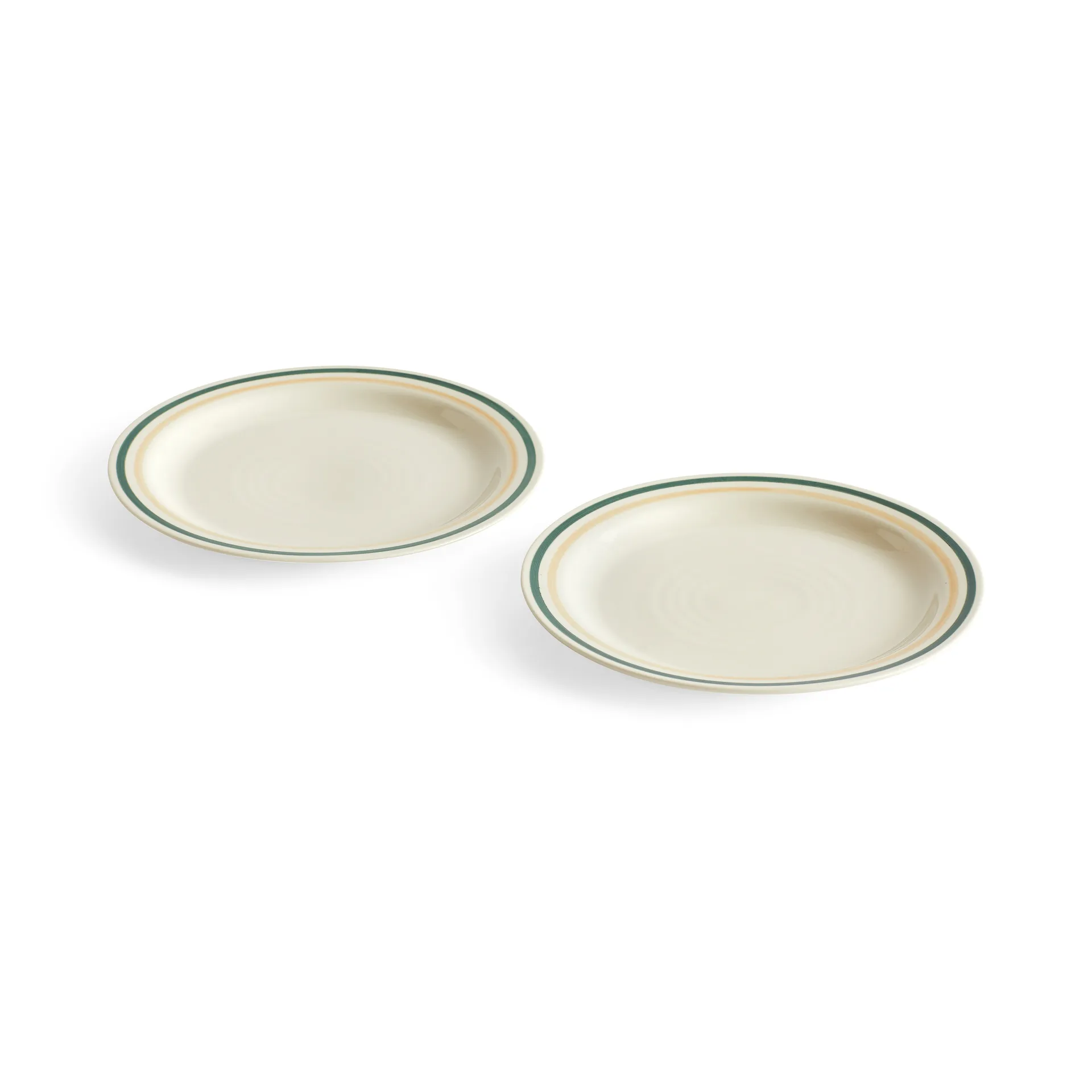 Sobremesa plate Ø24.5 cm 2-pack, Green-sand HAY