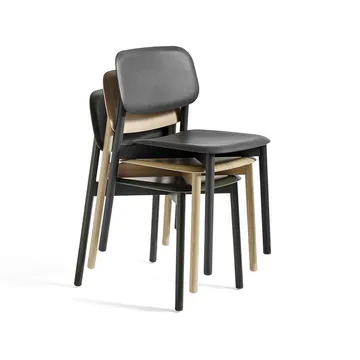 Soft Edge 60 chair - Fall red-Fall red oak frame - HAY