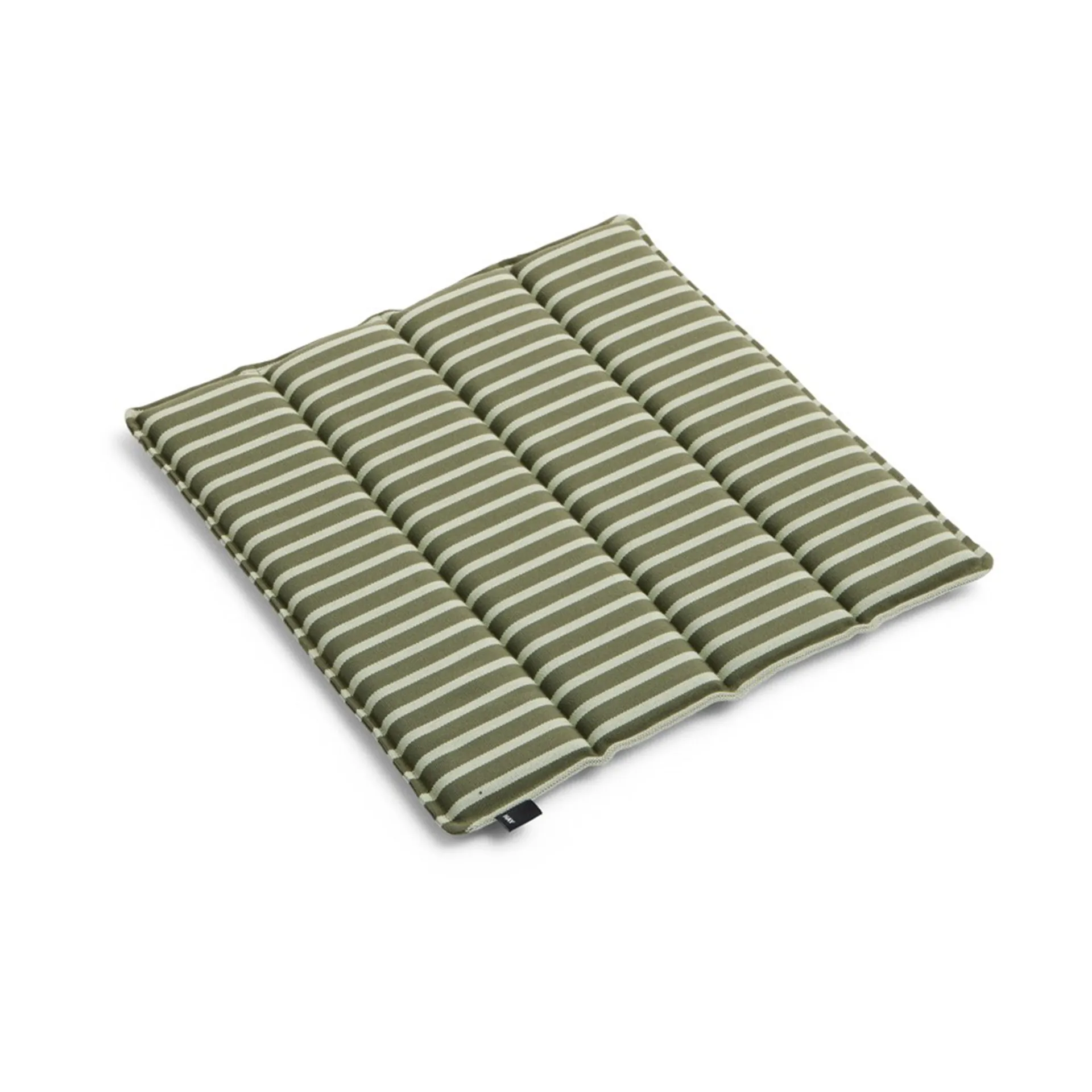 Terrazza seat cushion, Olive bold stripe, 40x40 cm HAY