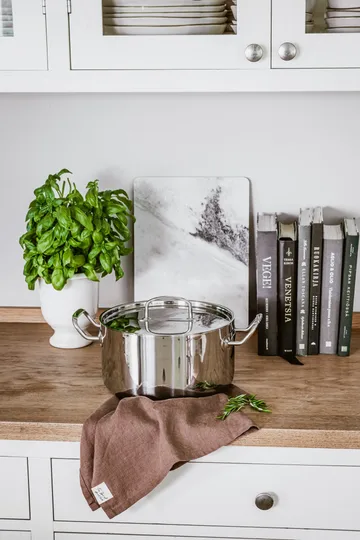 Heirol Steely Classic Triply pot with lid 5.5 liters - Stainless steel - Heirol