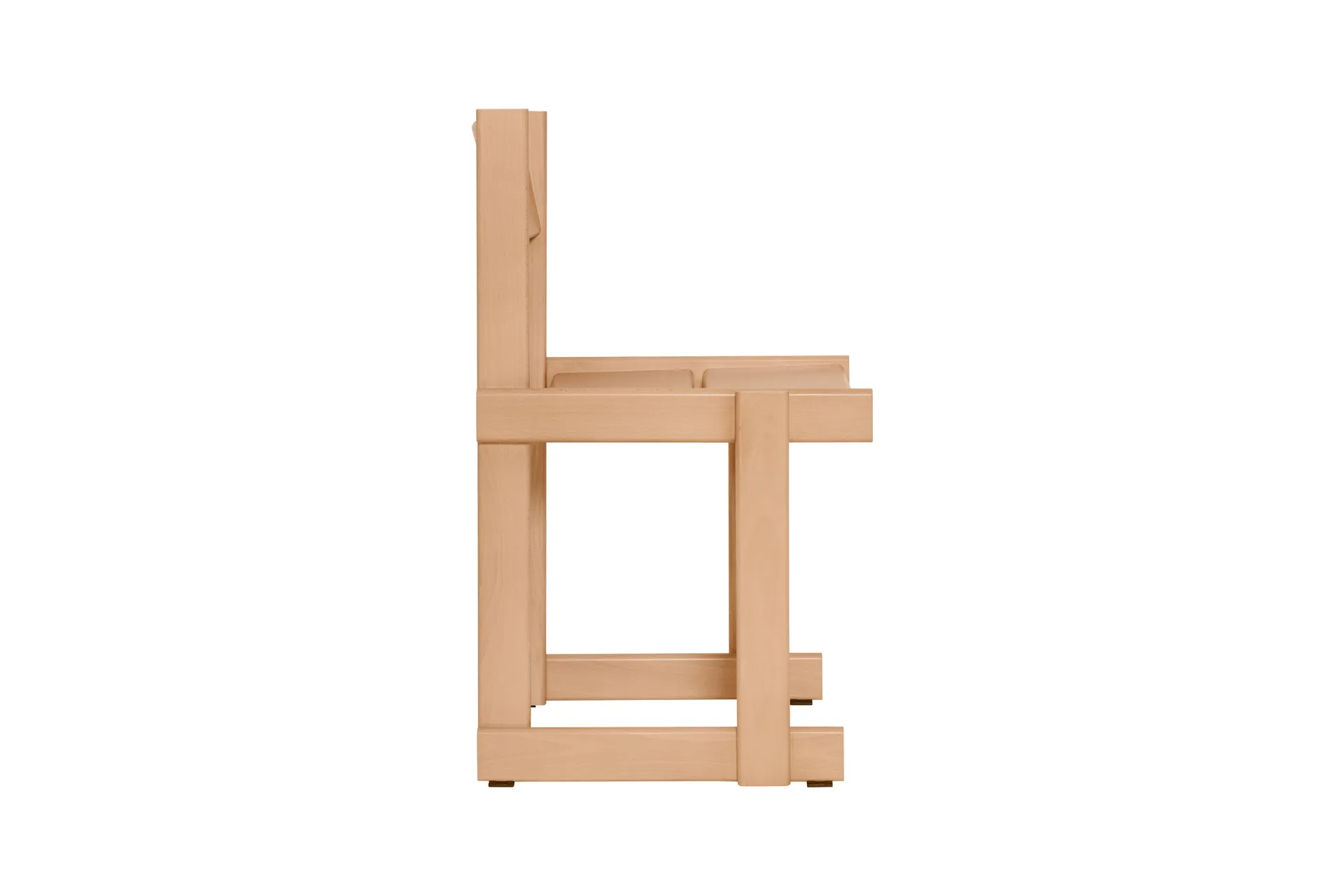 Bullnose chair, Beech Hem