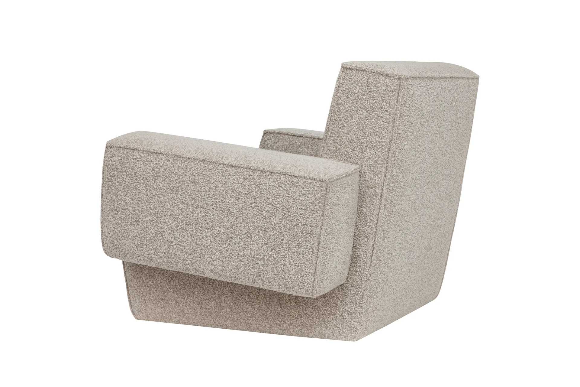 Hunk lounge chair with arm rest, Swan Hem