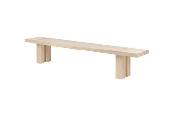 Max dining table with benches 250 cm - Ash - Hem