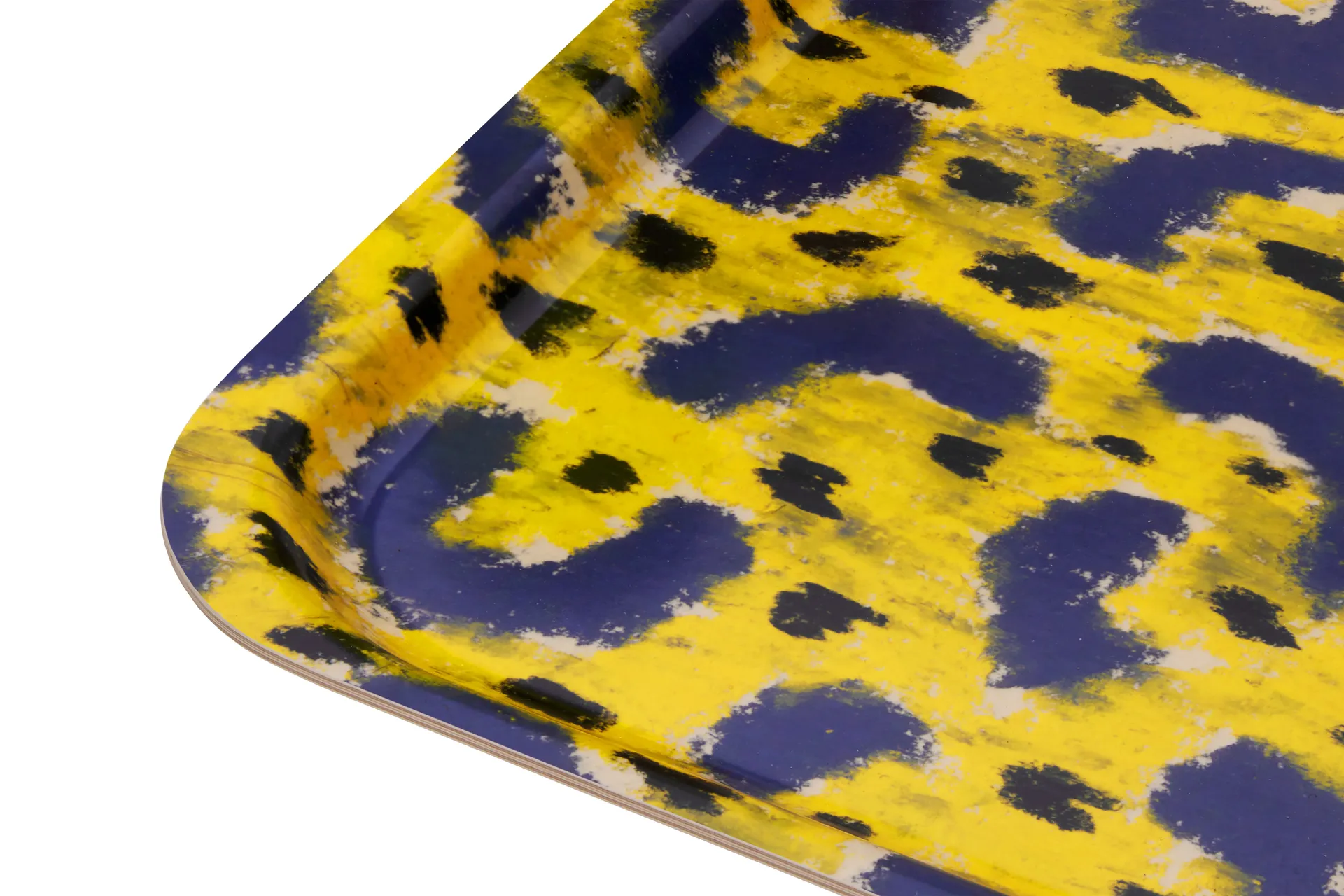 Monster tray Medium 37x53 cm, Ochre yellow-grey-black Hem
