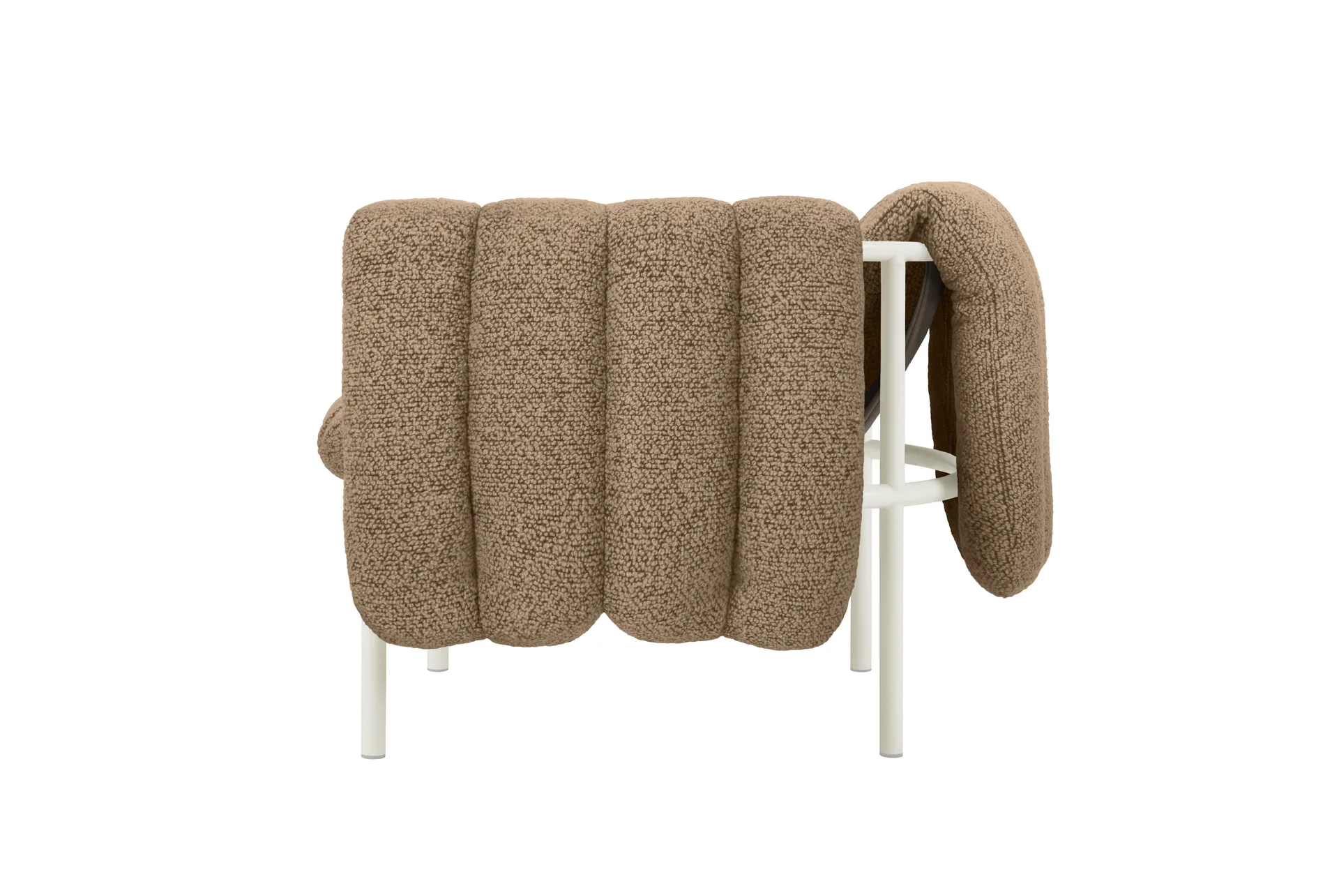 Puffy lounge chair, Sawdust-cream Hem