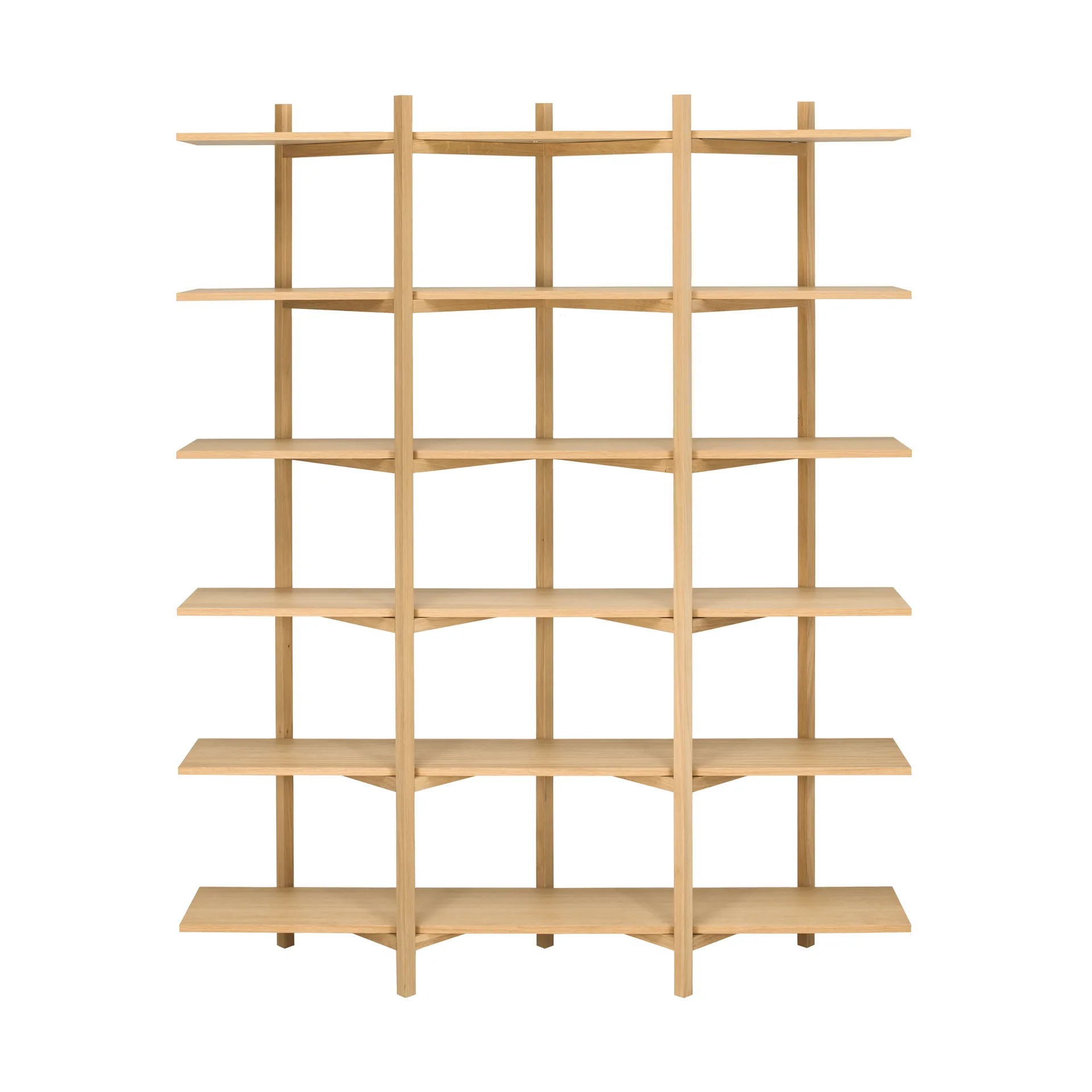 Zig Zag shelf High 175x214 cm, Oak Hem