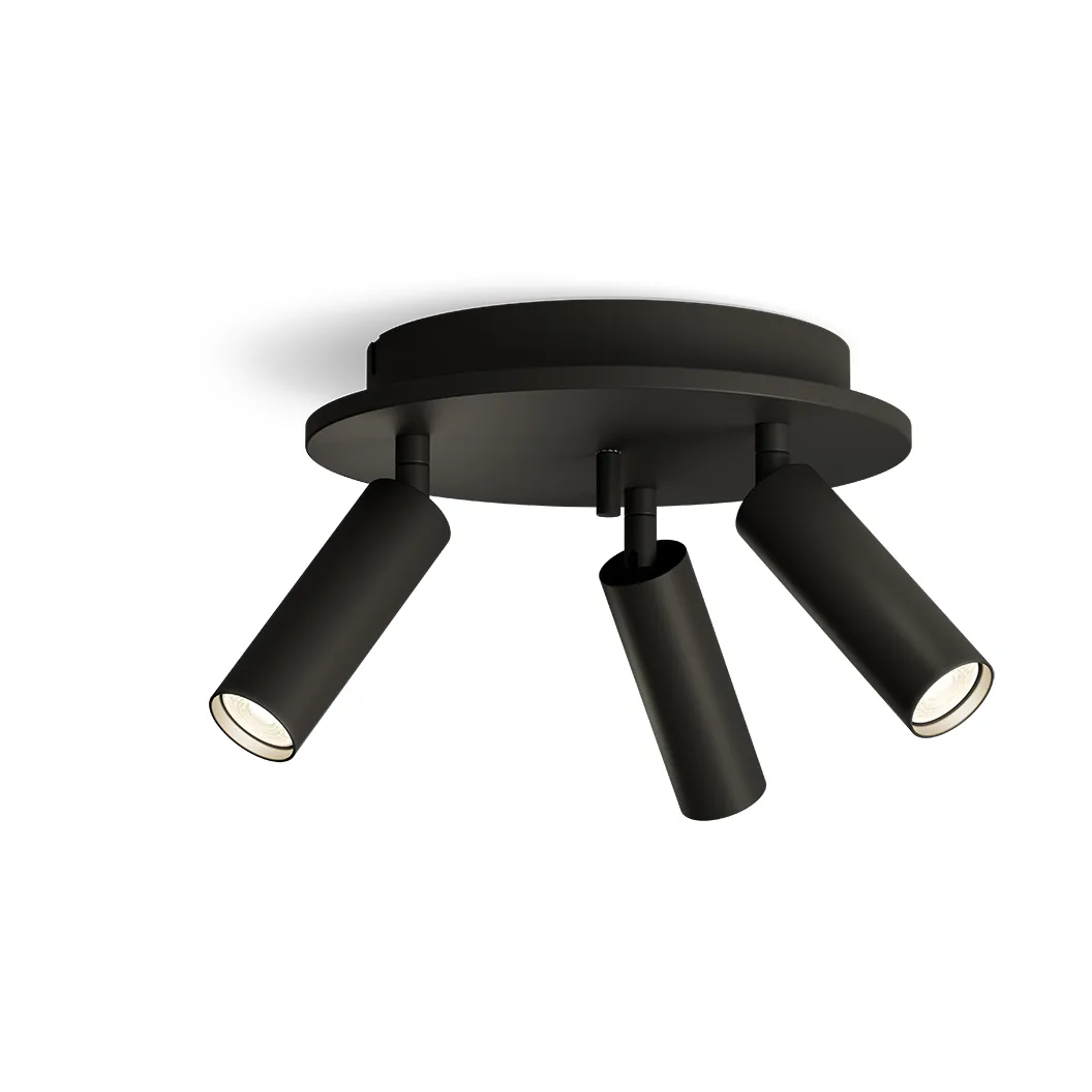 Pipeline spotlight rund 3, Matte black Herstal