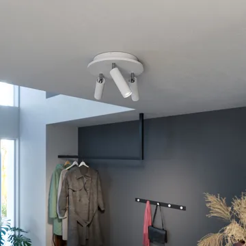 Pipeline spotlight rund 3 - Matte white - Herstal