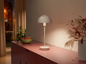 Vienda table lamp - Putty grey - Herstal
