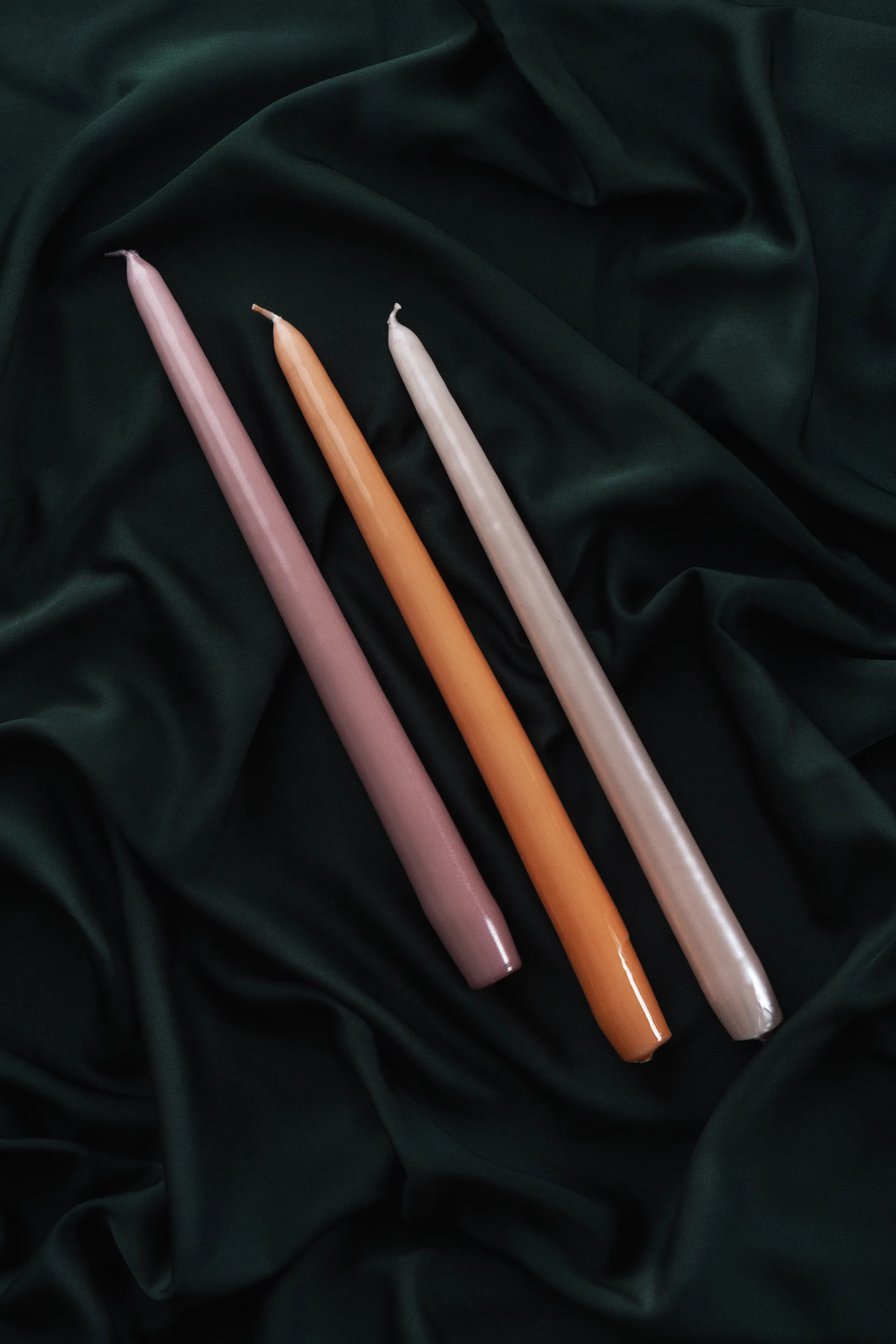 Herrgårdsljus candles 30 cm 6-pack, Pink metallic Hilke Collection