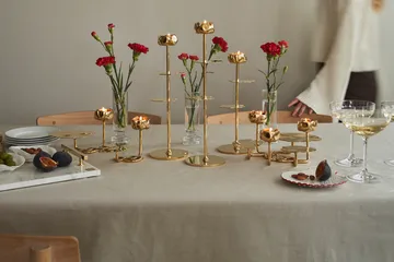 Ninfea Alta candlestick 30 cm - Brass - Hilke Collection