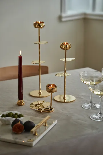 Piccolo no.2 candle sticks - Solid brass - Hilke Collection