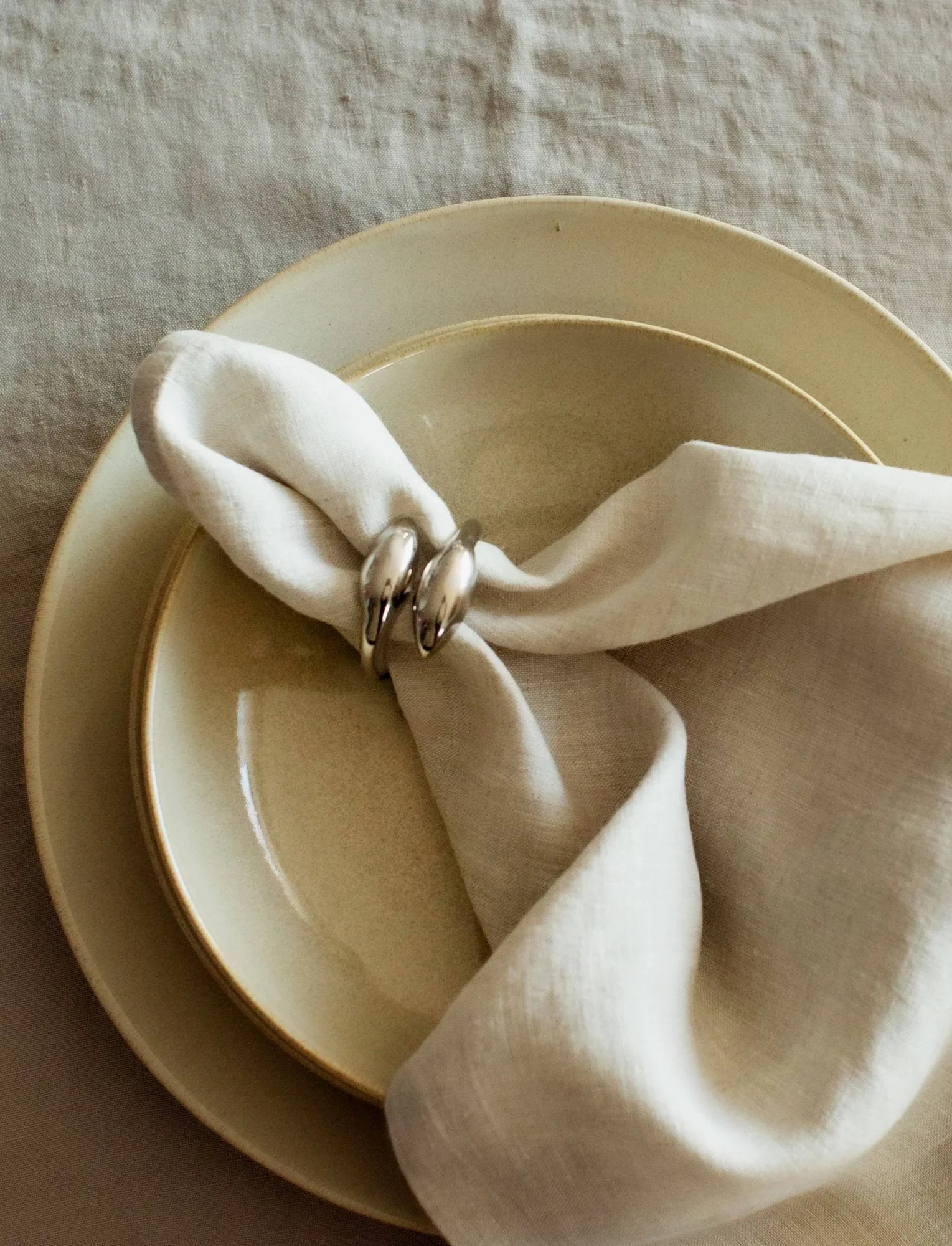 Inverness napkin ring, Silver, 4-pack Himla