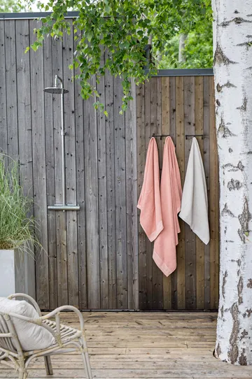 Linen towel coral - 50x70 cm - Himla