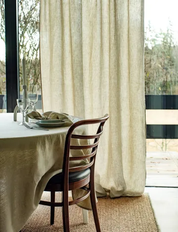Sunrise curtain with pleat band 140x290 cm - Organic (green) - Himla