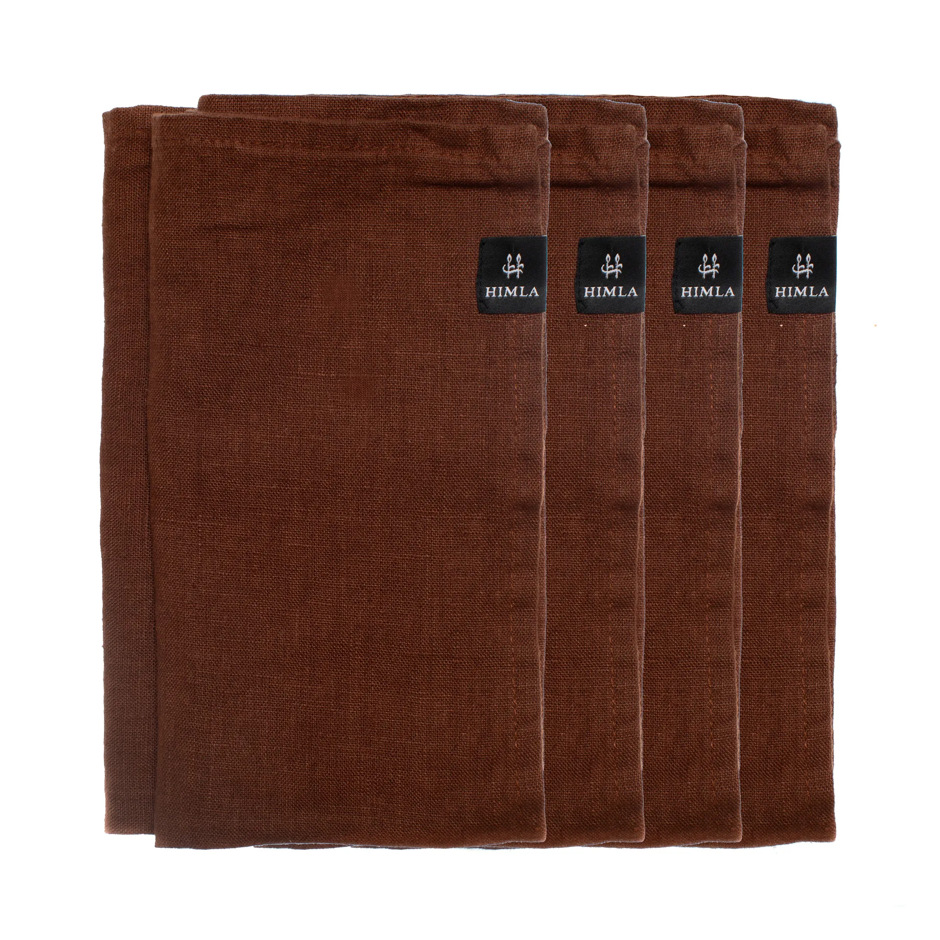 Sunshine napkin 4-pack, Rustique (brown) Himla