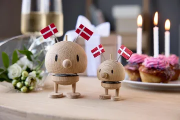 Hoptimist Celebration Bumble figurine - S, raw oak - Hoptimist
