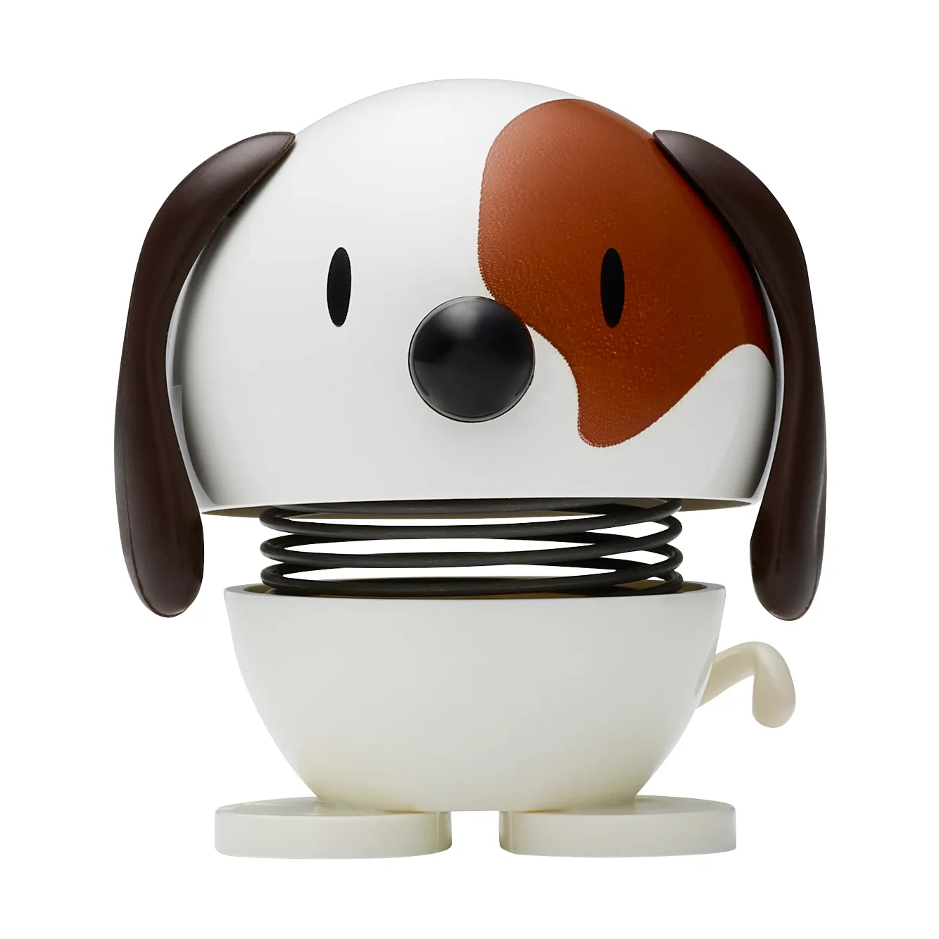 Hoptimist Dog figure 6.9 cm, White Hoptimist