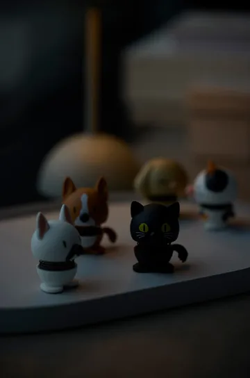 Hoptimist figure XS - French bulldog, white - Hoptimist